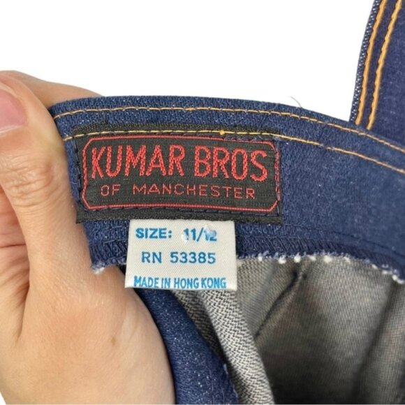VTG RARE Kumar Brothers of Manchester Dark Denim Denim Dress Size 11/12 (US M) - Picture 5 of 6